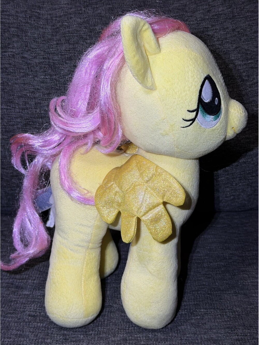 Build A Bear My Little Pony Songbird Serenade 15" Plush Gold Wings Movie BABW